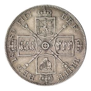 1887 - 1890 Victoria Double Florin